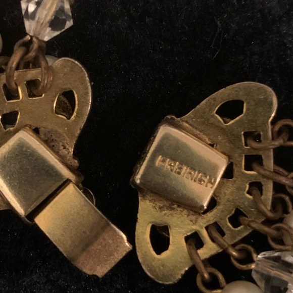 Freirich Vintage Pearlite and crystalline choker earring set - Picture 5 of 5